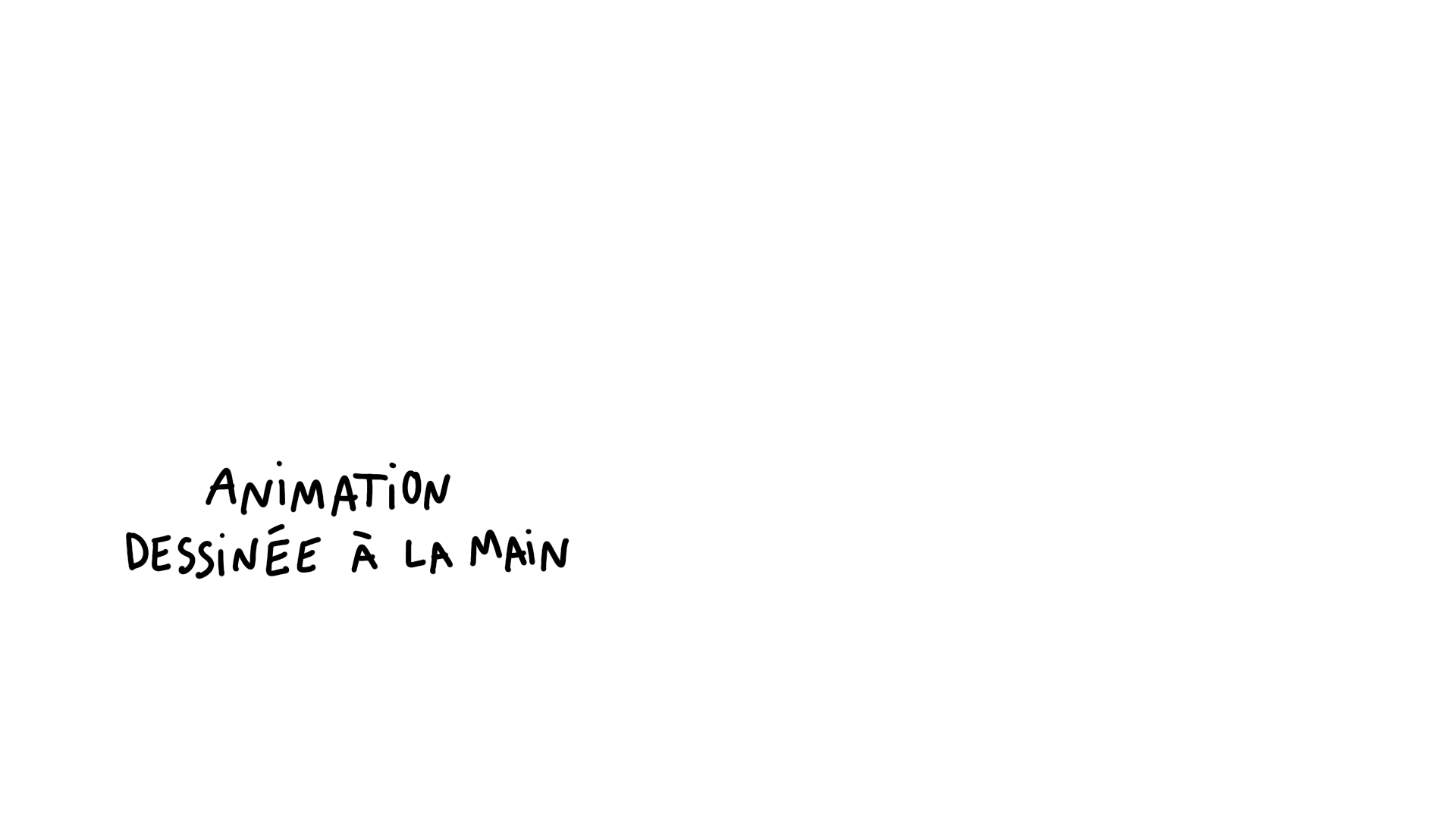 Animation dessinée à la main