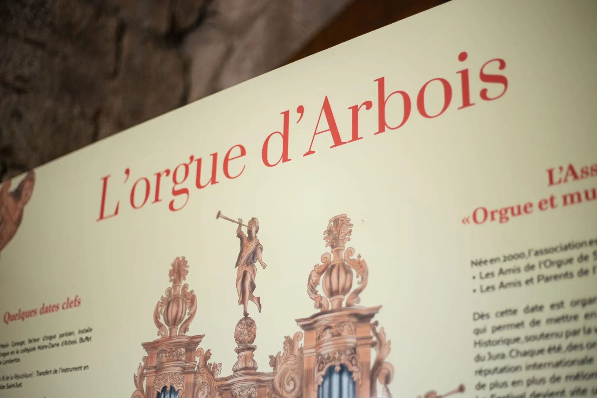 Panneau pédagogique pour l’Association «Orgue et musiques en Arbois» — image 1 sur 3